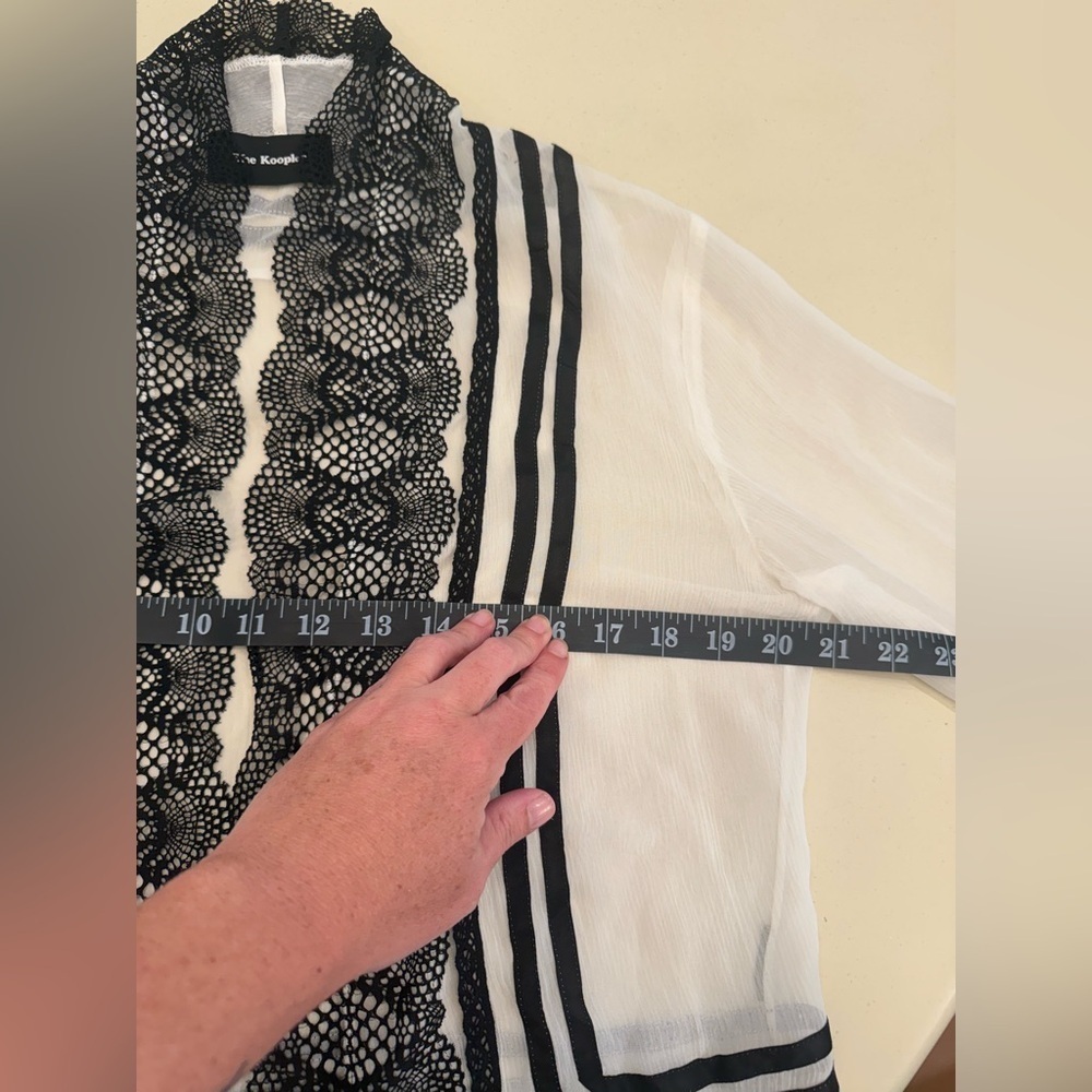 The Kooples Crepe Jacket 100% Silk - Picture 9 of 9